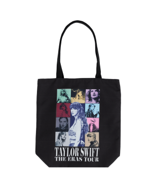 Taylor Swift | The Eras Tour Through LA Black Tote Bag