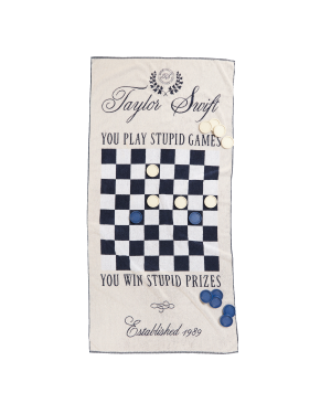 Taylor Swift Checker Game Towel