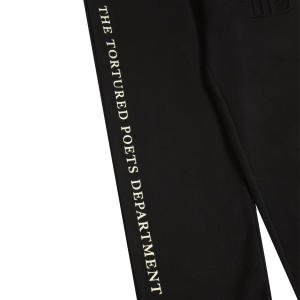 TTPD Black Embossed Sweatpants